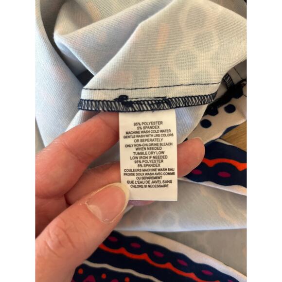 Trina Trina Turk Halter Neck Mini Dress Size S Multicolor Stretch Resortwear - Picture 7 of 9